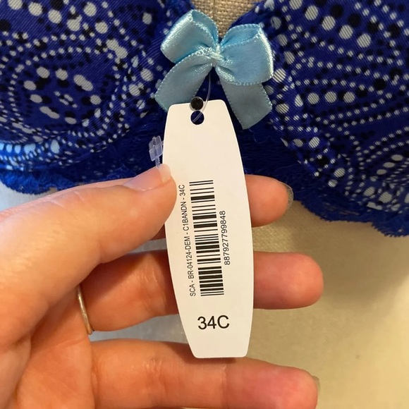 🆕Adore me blue banana print bra NWT - Picture 2 of 6